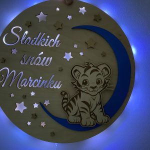 Lampka LED-Tygrysek z imieniem